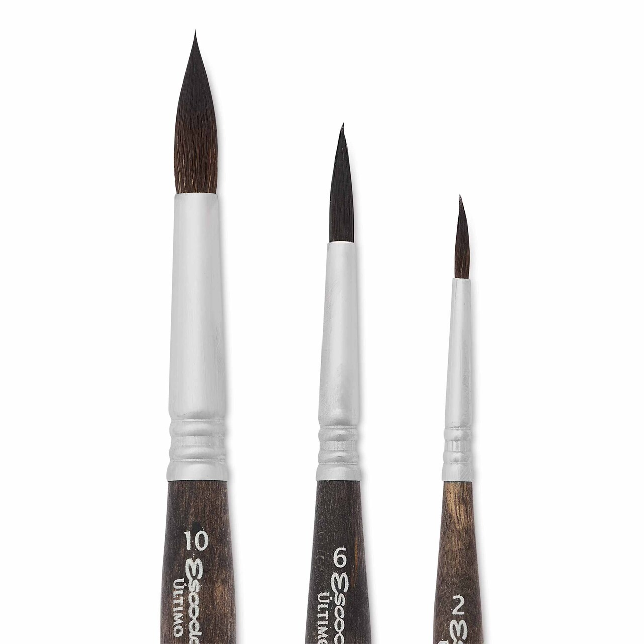 Escoda Último Synthetic Squirrel Travel Brushes - Set of 3, Round